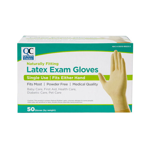 Qc Latex Exam Gloves 50s