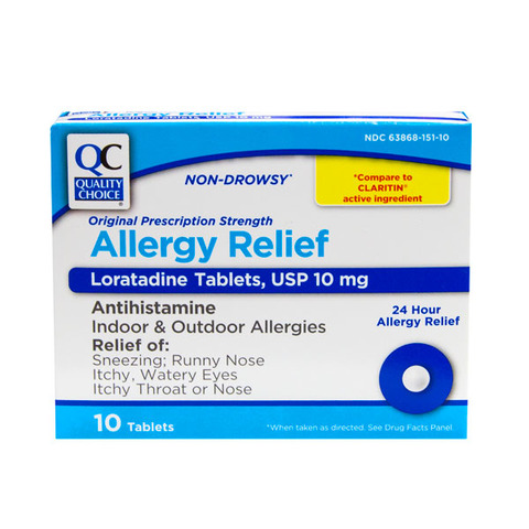 Qc Non Drowsy Allergy Relief Capsules 10mg