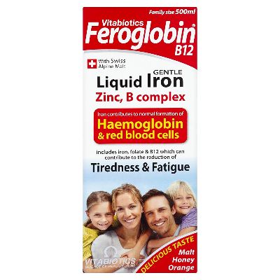 Feroglobin B12 Gentle Liquid Iron, Zinc Bcomplex