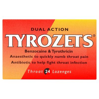 Tyrozets Dual Action Lozenges 24s